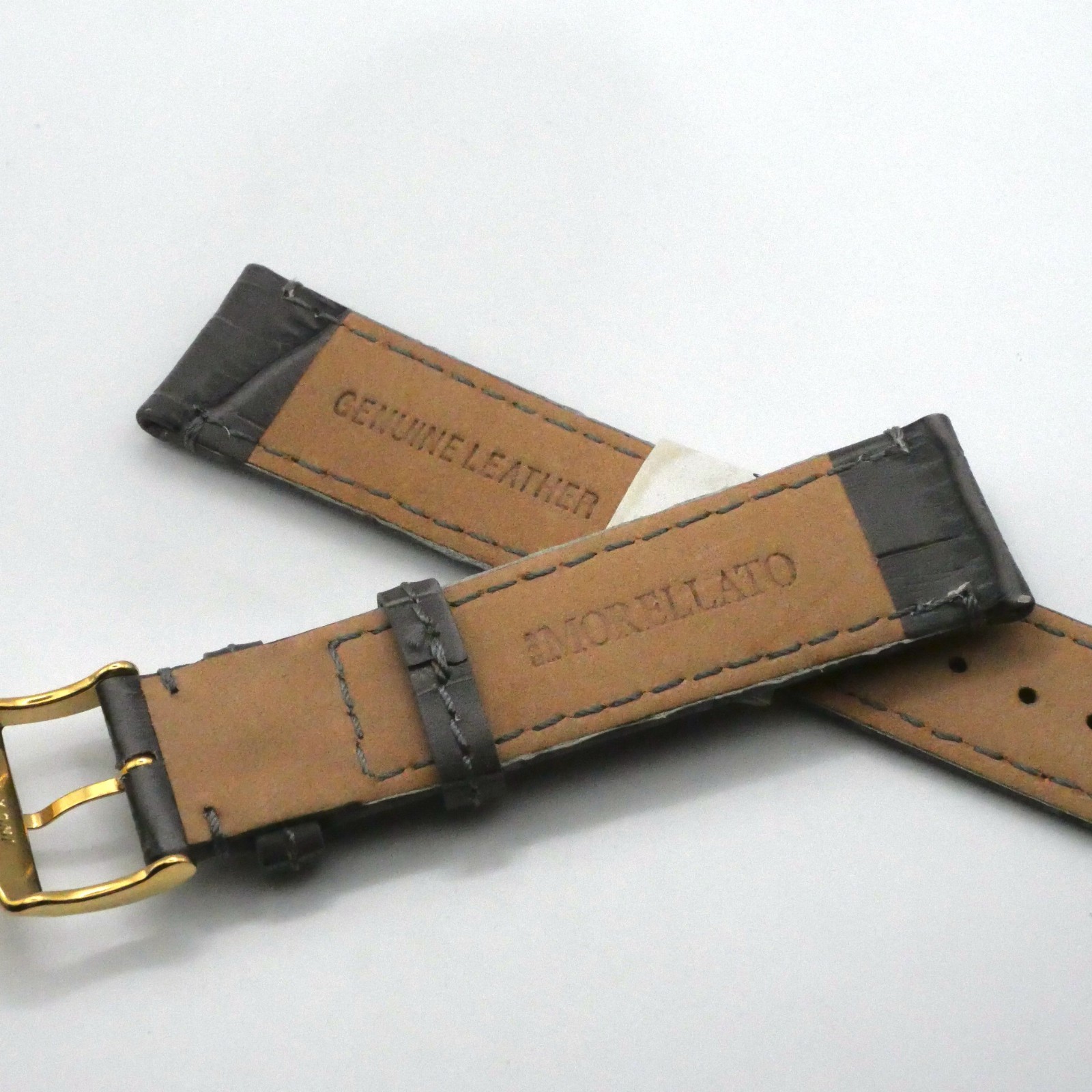 Bracelet de montre en cuir veau - 20 mm Gris - Morellato – Image 4