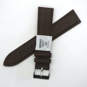 Bracelet de montre en cuir Véritable taureau - 20 mm Marron - Rochet