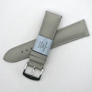 Bracelet de montre en cuir Véritable veau - 20 mm Gris - Rochet