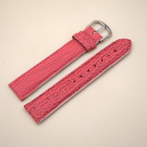 Bracelet en Requin Véritable 20 mm Rose - Fabriqué en France - Taille XL