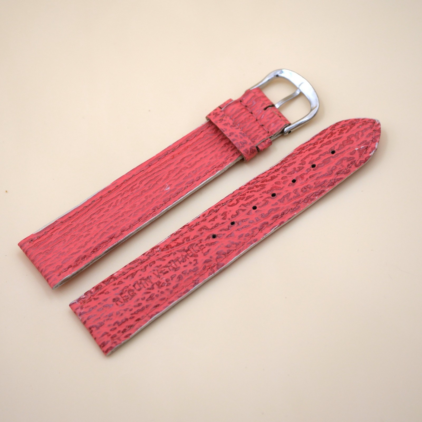 Bracelet en Requin Véritable 20 mm Rose - Fabriqué en France - Taille XL – Image 2