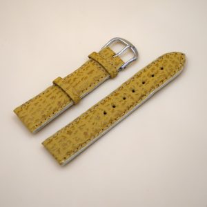 Bracelet en Requin Véritable 20 mm Jaune - Fabriqué en France - Taille XS