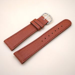 Bracelet en cuir Véritable 20 mm Marron - Fabriqué en France - Taille XL