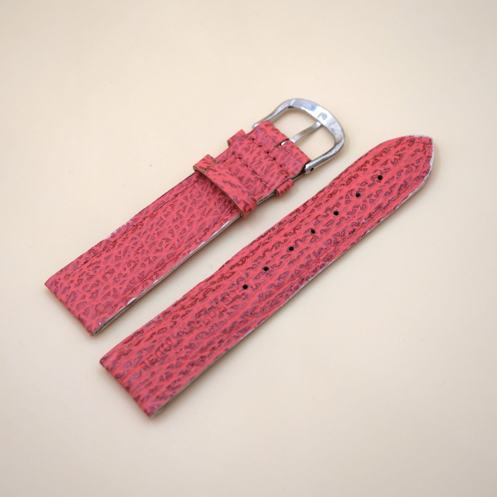 Bracelet en Requin Véritable 20 mm Rose - Fabriqué en France - Taille XS – Image 2