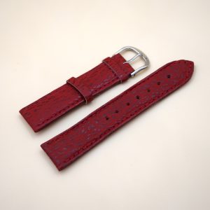 Bracelet en Requin Véritable 20 mm rouge - Fabriqué en France - Taille XS