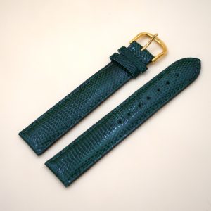Bracelet en Lézard Véritable 20 mm Vert - Fabriqué en France - Taille XL