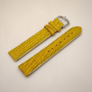 Bracelet en Requin Véritable 20 mm Jaune - Fabriqué en France - Taille XL