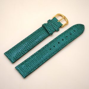 Bracelet en Lézard Véritable 20 mm Vert - Fabriqué en France - Taille XL (4567)