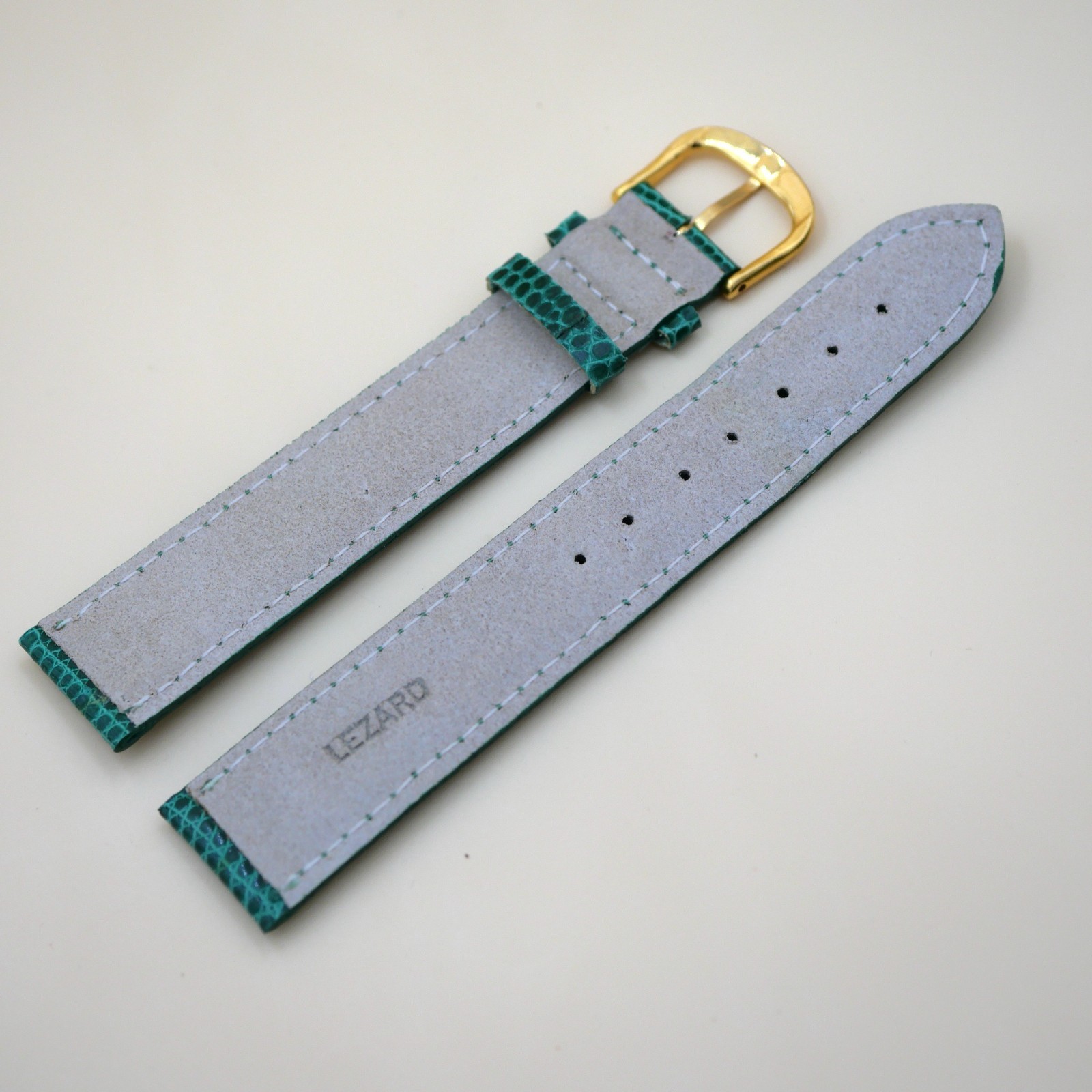 Bracelet en Lézard Véritable 20 mm Vert - Fabriqué en France - Taille XL (4567) – Image 2