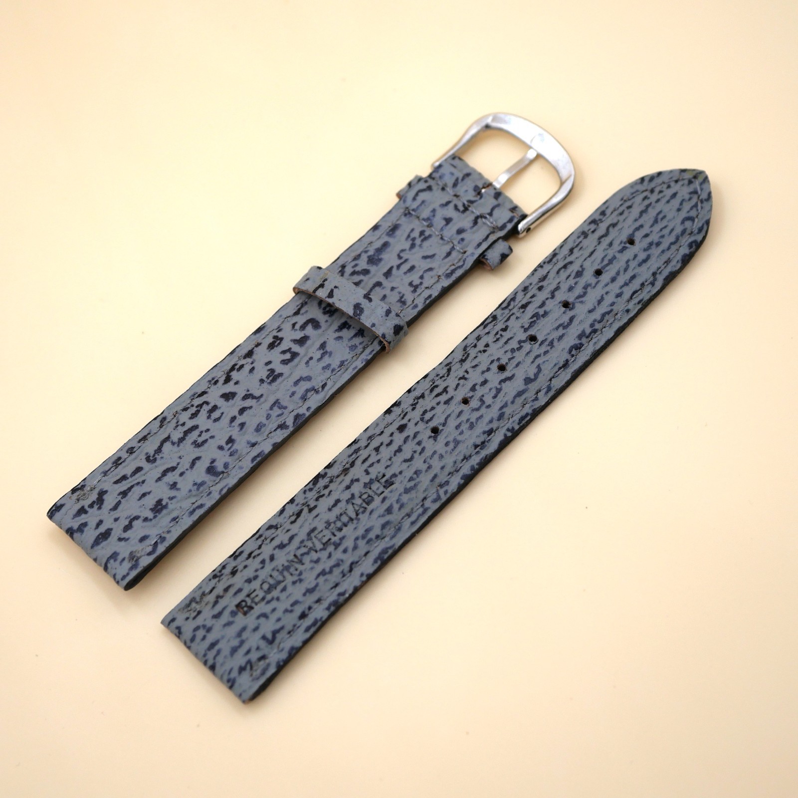 Bracelet en Requin Véritable 20 mm Gris - Fabriqué en France - Taille XL – Image 2