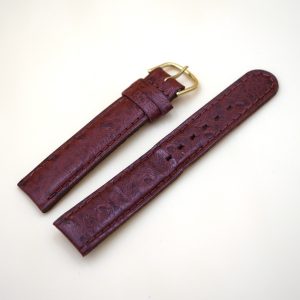 Bracelet en Veau Véritable 18 mm Marron - Fabriqué en France - Taille XS