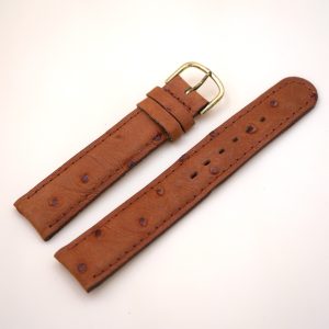 Bracelet en Veau Véritable 18 mm Marron clair - Fabriqué en France - XS