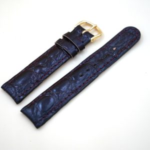Bracelet en Veau Véritable 18 mm Marron - Fabriqué en France - Taille XL