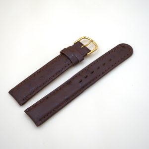 Bracelet en Veau Véritable 18 mm Marron - Fabriqué en France - Taille XS (4018)