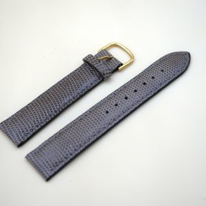 Bracelet en Lézard Véritable 18 mm Taupe - Fabriqué en France - Taille XS