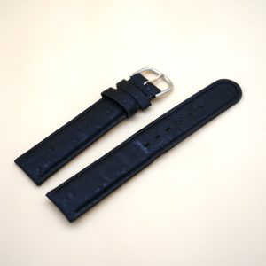 Bracelet en Veau Véritable 18 mm Noir - Fabriqué en France - Taille XS