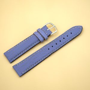 Bracelet en cuir Véritable 18 mm Étanche Violet - Fabriqué en France - XS