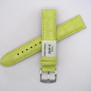 Bracelet de montre en cuir véritable grain croco - 18 mm Pomme - Rochet