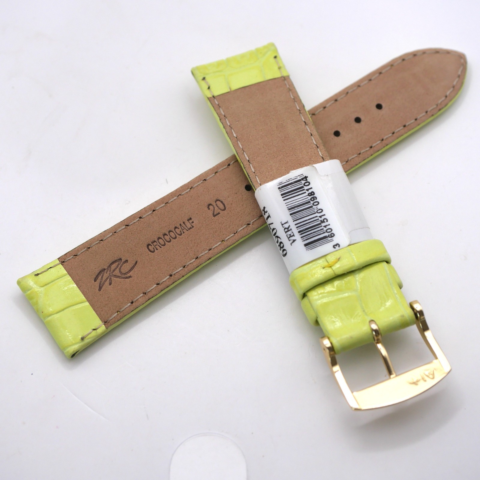 Bracelet de montre en cuir véritable grain croco - 18 mm Pomme - Rochet – Image 3