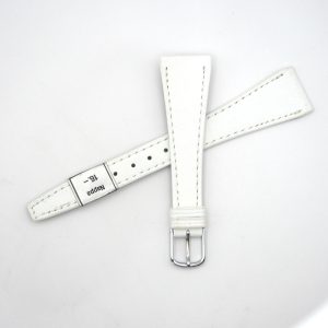 Bracelet de montre en cuir véritable Nappa - 18 mm Blanc - Colly