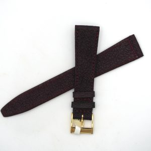 Bracelet de montre en cuir véritable - 18 mm Bordeaux - Antenen