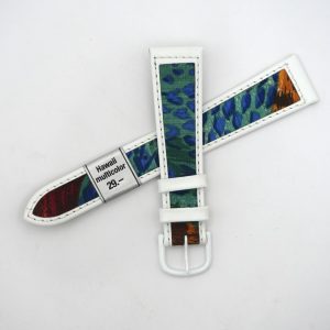 Bracelet de montre en cuir véritable Hawai - 18 mm Multicolor - Colly