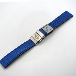 Bracelet de montre en cuir véritable Alaska - 18 mm Bleu - Colly