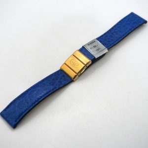Bracelet de montre en cuir véritable Alaska - 18 mm Bleu - Colly (1904)