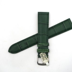Bracelet de montre en cuir véritable façon croco - 18 mm Vert - Antenen