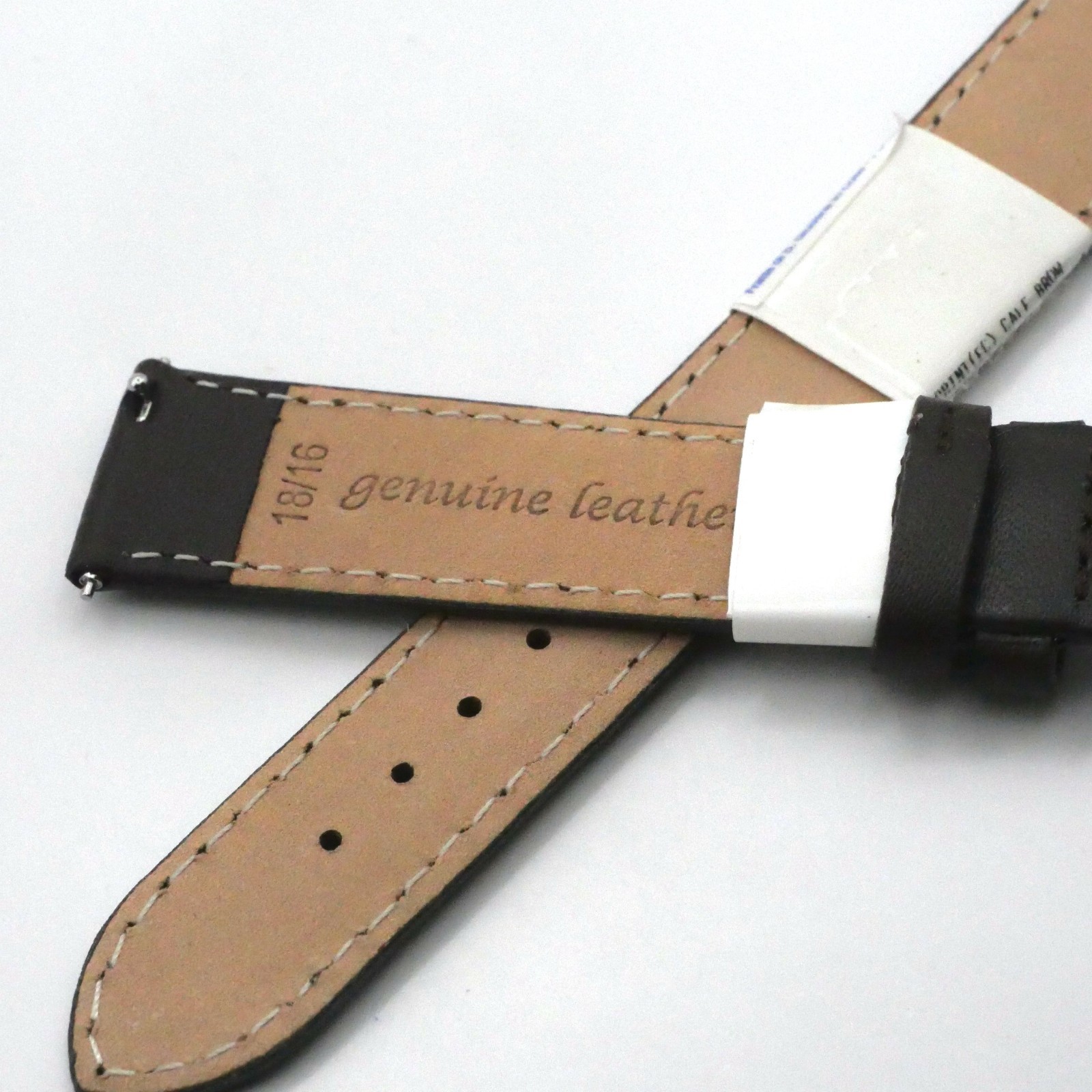 Bracelet de montre en cuir Véritable - 18 mm Marron fonçé - Morellato – Image 3