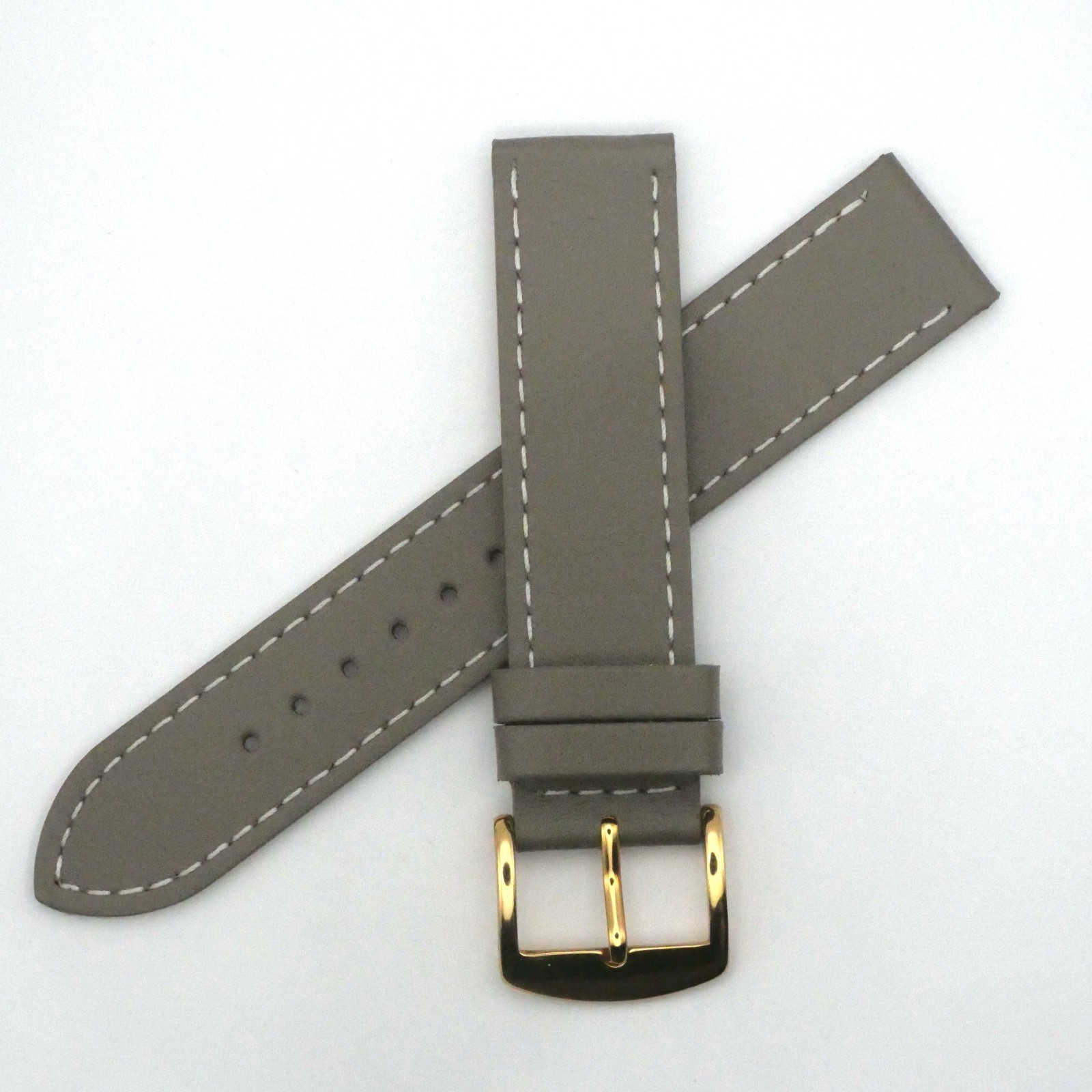 Bracelet de montre en cuir Véritable Vachette - 18 mm Taupe - Rochet