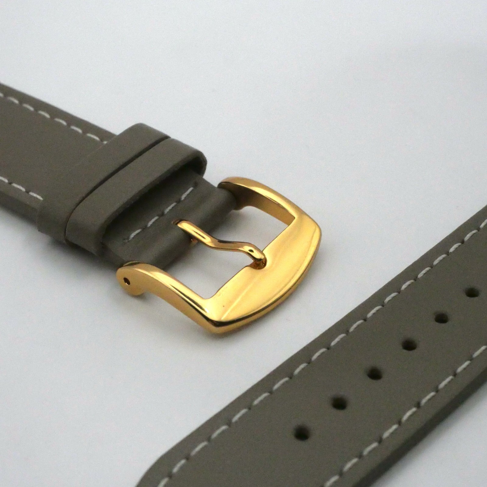 Bracelet de montre en cuir Véritable Vachette - 18 mm Taupe - Rochet – Image 3