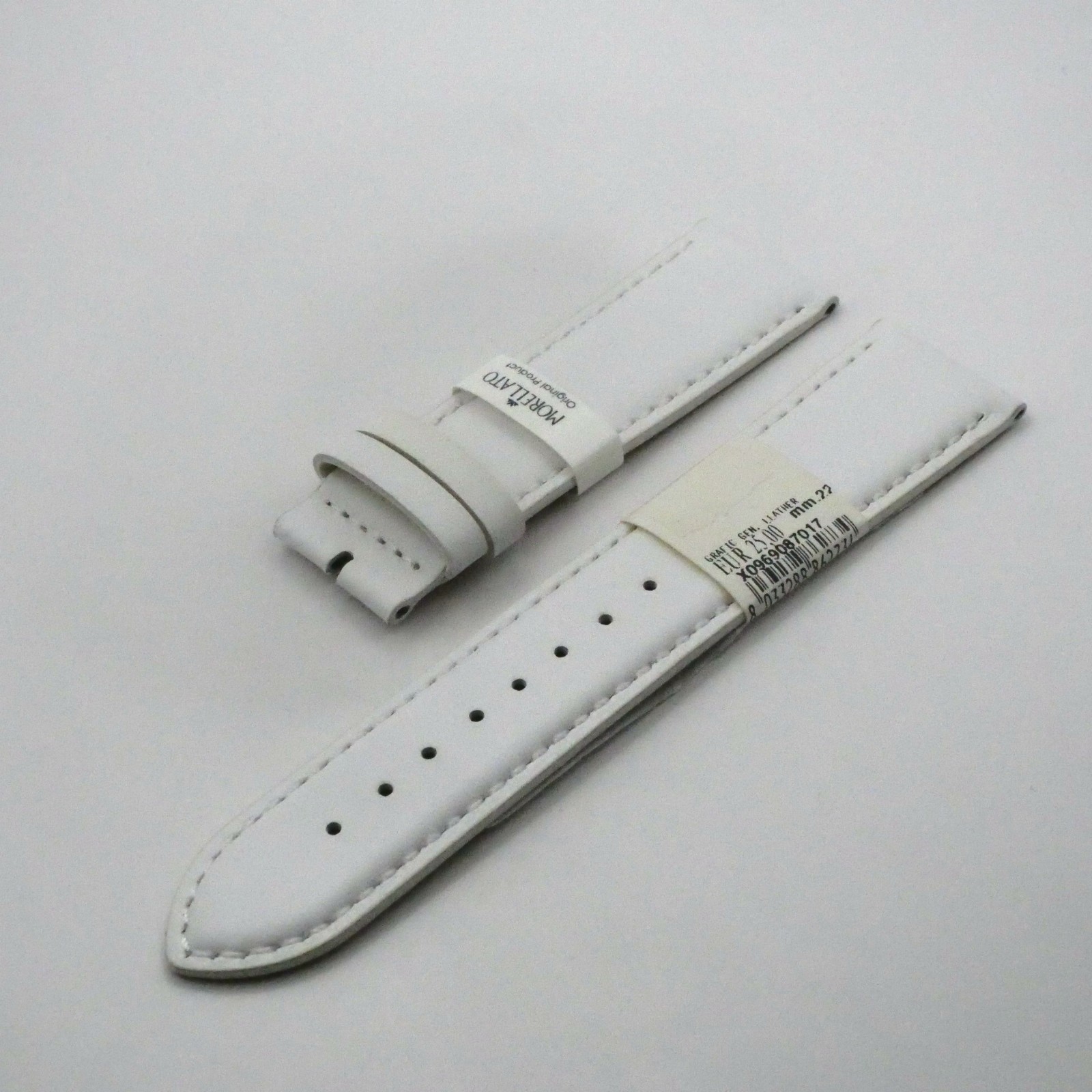 Bracelet de montre en cuir Véritable - 18 mm blanc - Morellato – Image 2