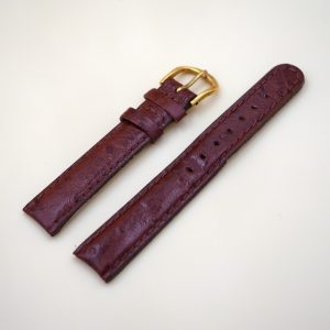 Bracelet en Veau Véritable 16 mm Marron rouge - Fabriqué en France - XS