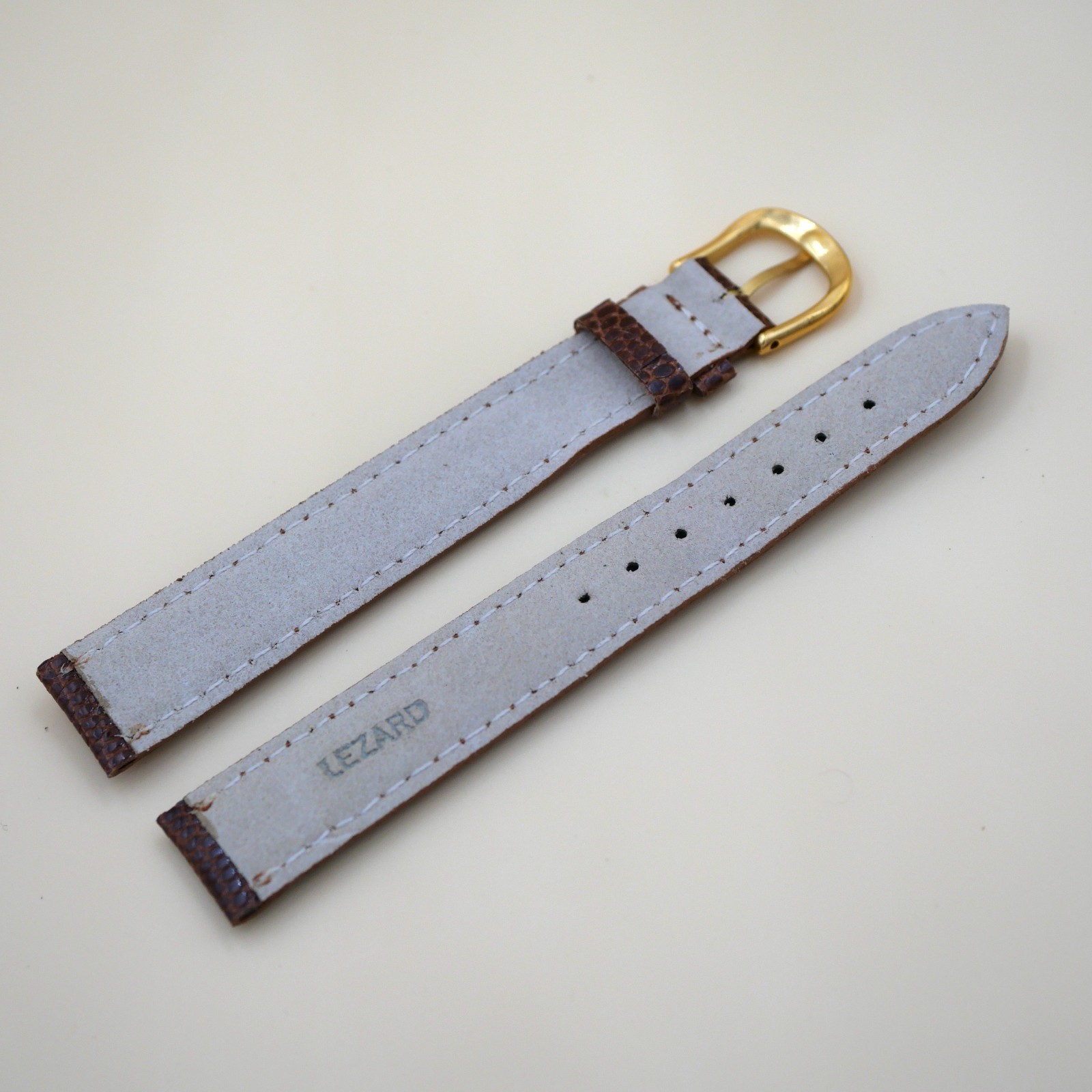 Bracelet en Lézard Véritable 16 mm Marron foncé - Fabriqué en France - XL – Image 2