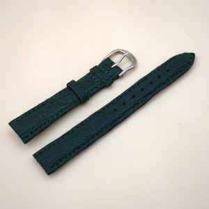 Bracelet en Requin Véritable 16 mm Vert foncé - Fabriqué en France - XS