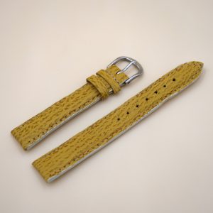 Bracelet en Requin Véritable 16 mm Jaune foncé - Fabriqué en France - XS