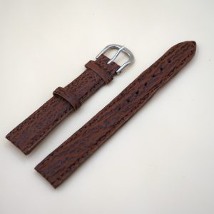 Bracelet en Requin Véritable 16 mm Marron - Fabriqué en France - Taille XS