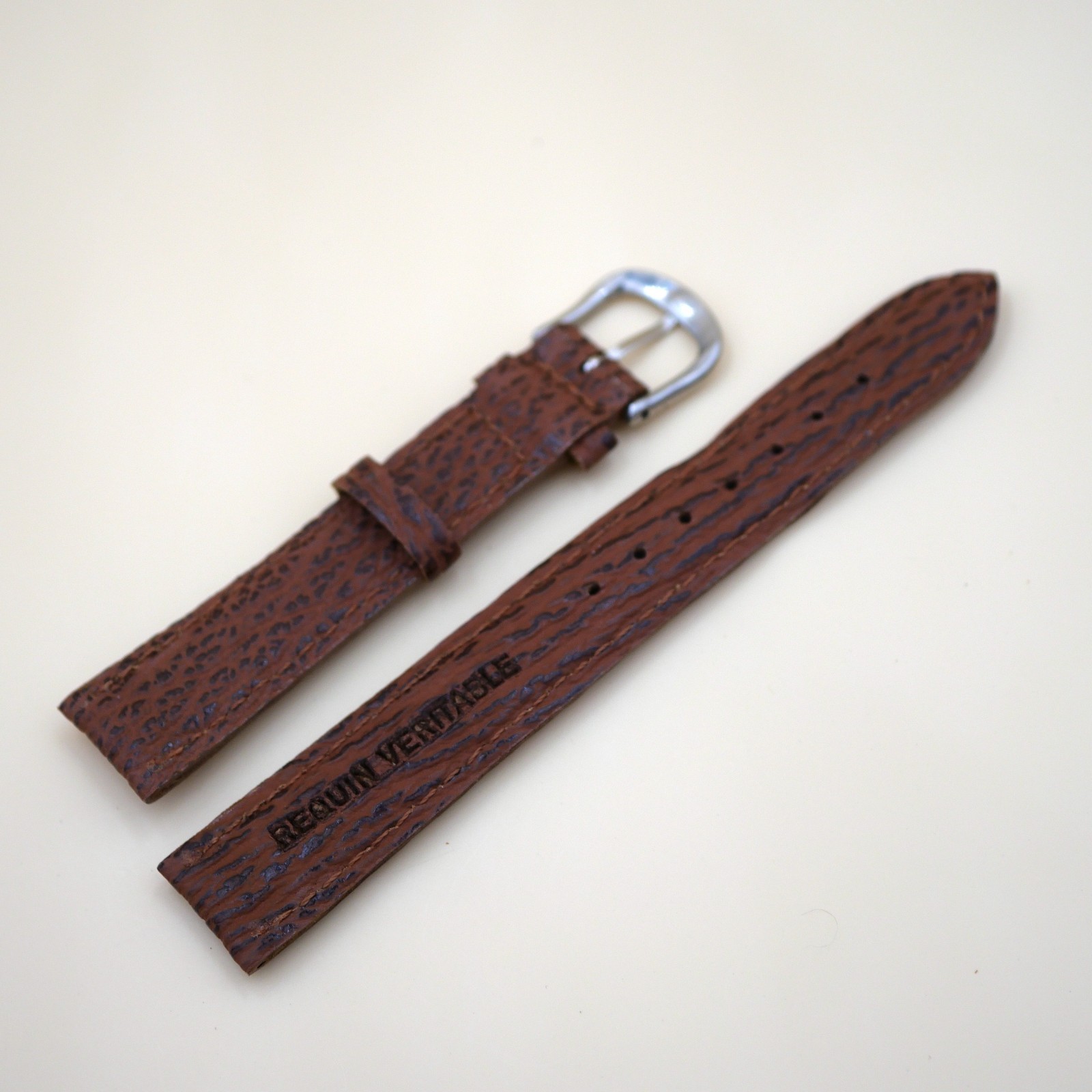 Bracelet en Requin Véritable 16 mm Marron - Fabriqué en France - Taille XS – Image 2
