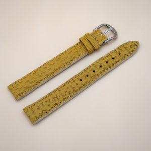 Bracelet en Requin Véritable 16 mm Jaune foncé - Fabriqué en France - XL