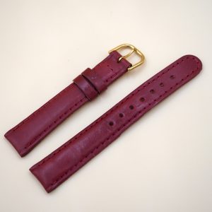 Bracelet en Veau Véritable 16 mm Rouge - Fabriqué en France - Taille XS
