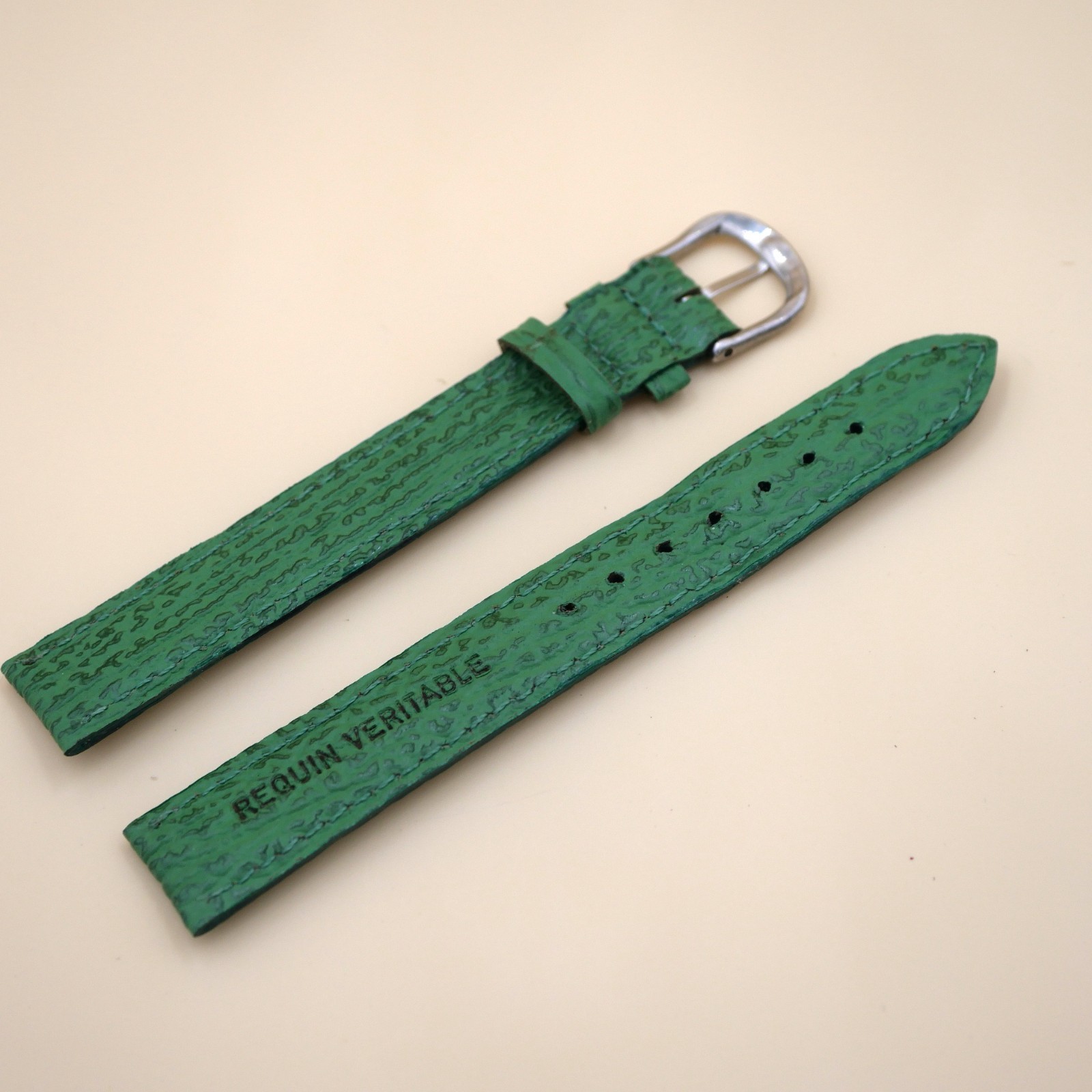 Bracelet en Requin Véritable 16 mm Vert clair - Fabriqué en France - XL – Image 2