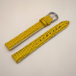 Bracelet en Requin Véritable 16 mm Jaune - Fabriqué en France - Taille XL
