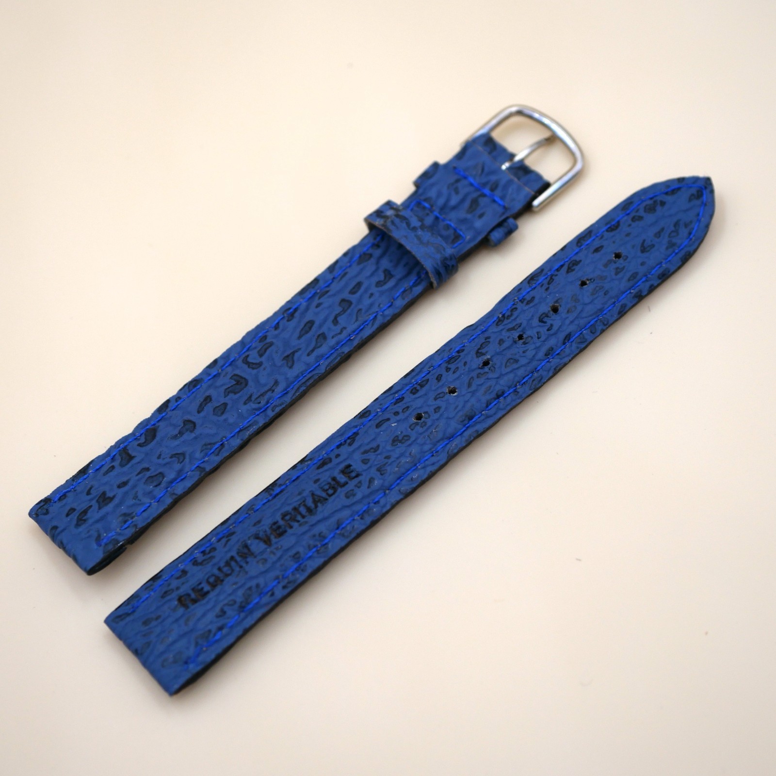 Bracelet en Requin Véritable 16 mm Bleu - Fabriqué en France - Taille XL – Image 2