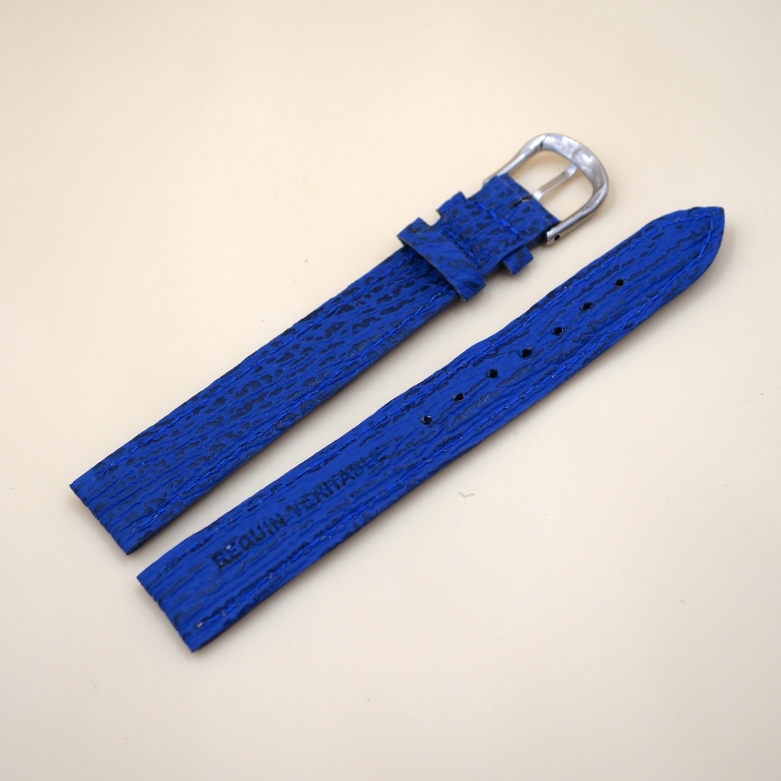 Bracelet en Requin Véritable 16 mm Bleu - Fabriqué en France - Taille XL (6178) – Image 2