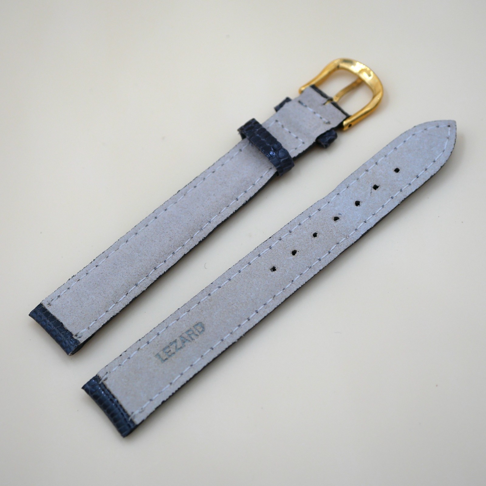 Bracelet en Lézard Véritable 16 mm Noir gris - Fabriqué en France - XL – Image 2