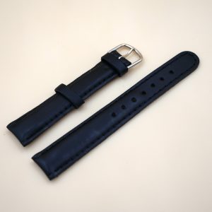 Bracelet en Veau Véritable 16 mm Gris foncé - Fabriqué en France - XS