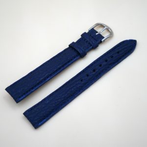 Bracelet en Requin Véritable 16 mm Bleu foncé - Fabriqué en France - XL