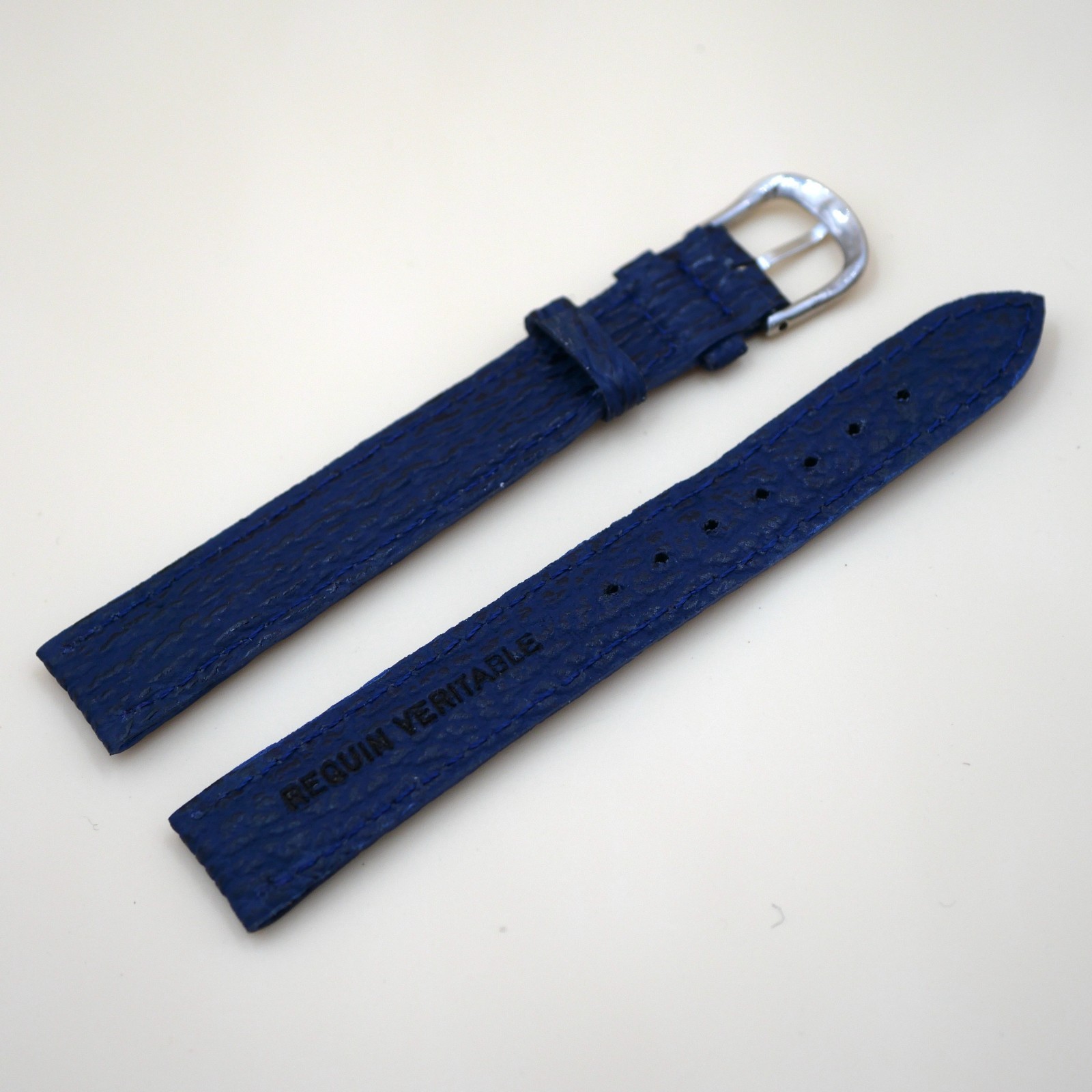 Bracelet en Requin Véritable 16 mm Bleu foncé - Fabriqué en France - XL – Image 2