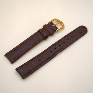 Bracelet en Veau Véritable 16 mm Marron - Fabriqué en France - Taille XS